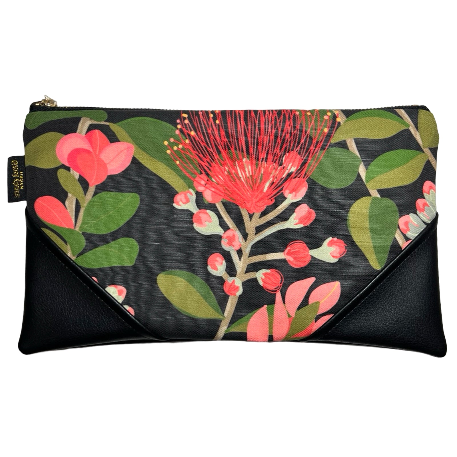 Large ‘Ōhi'a Lehua Zipper Clutch