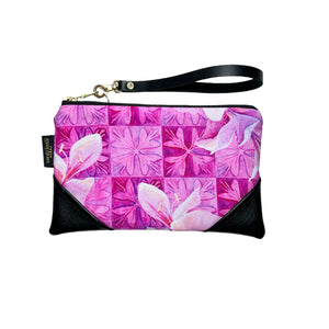 Mini Quilted Lei Awapuhi Zipper Clutch