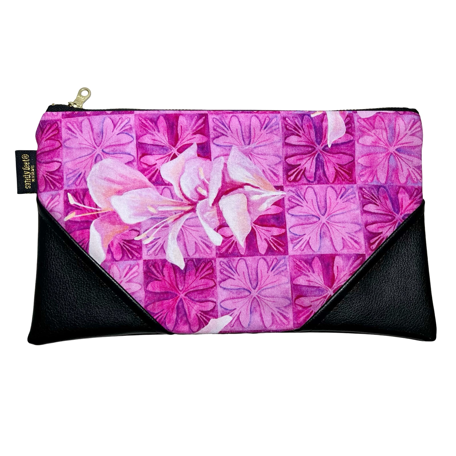 Large Quilted Lei Awapuhi Zipper Clutch