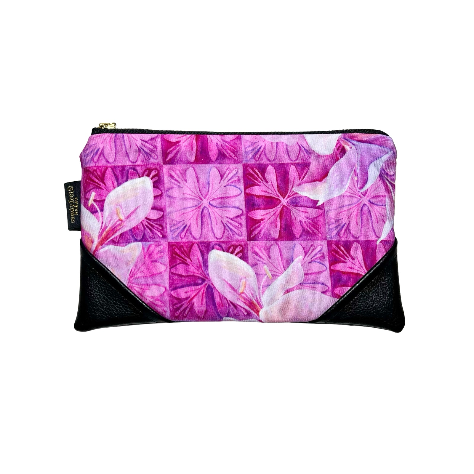 Mini Quilted Lei Awapuhi Zipper Clutch