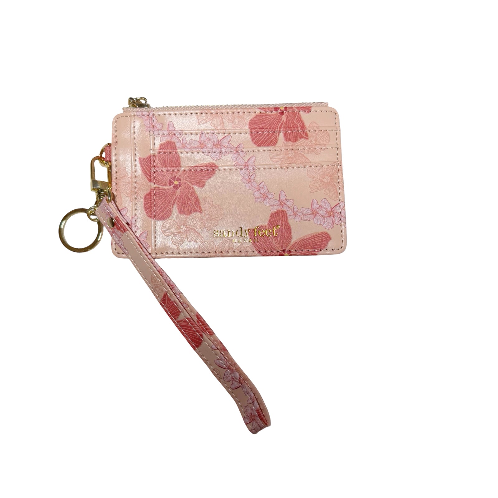 Pink Hau Slim RFID Blocking Credit Card Holder Wristlet