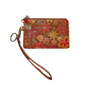 Beachy Pua Brown Slim RFID Blocking Credit Card Holder Wristlet