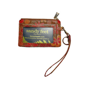 Beachy Pua Brown Slim RFID Blocking Credit Card Holder Wristlet