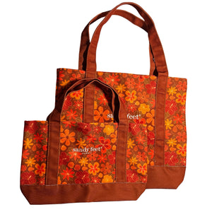 Beachy Pua Brown Mini Canvas Bag