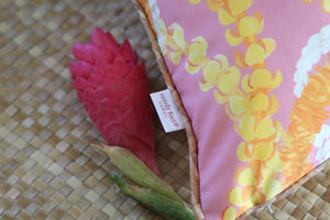 Lei Pua Kenikeni, ‘Ilima and Pīkake Pillow Cover