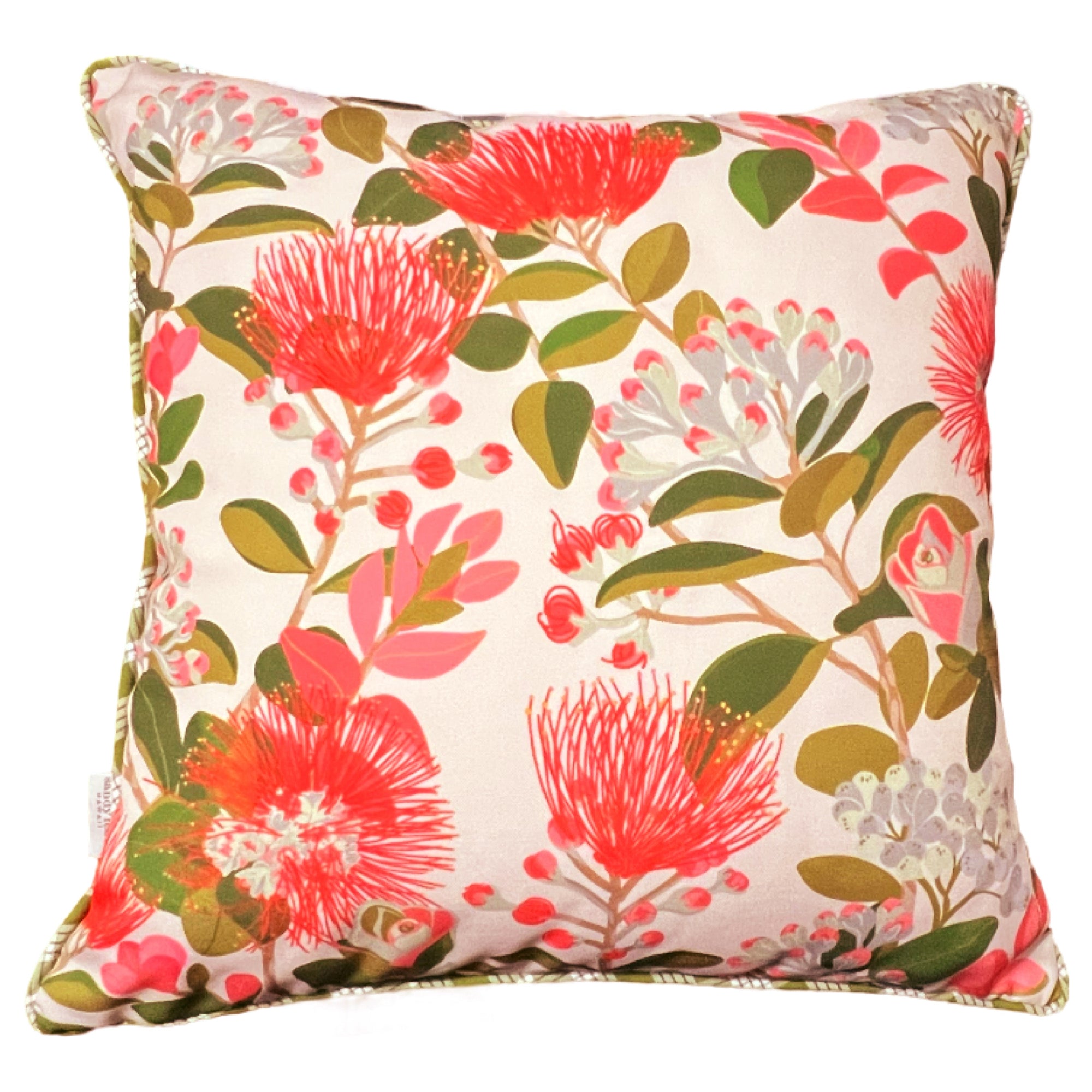 ‘Ōhi‘a Lehua Light Pink Pillow Cover