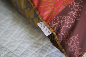 Printed Patchwork Pillow Cover