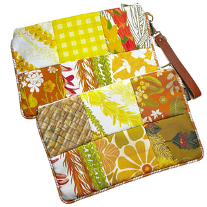 Patchwork Pouch Yellow