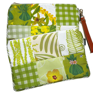 Patchwork Pouch Green
