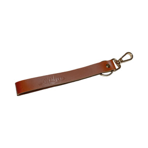Embossed Genuine Leather Keychain Strap