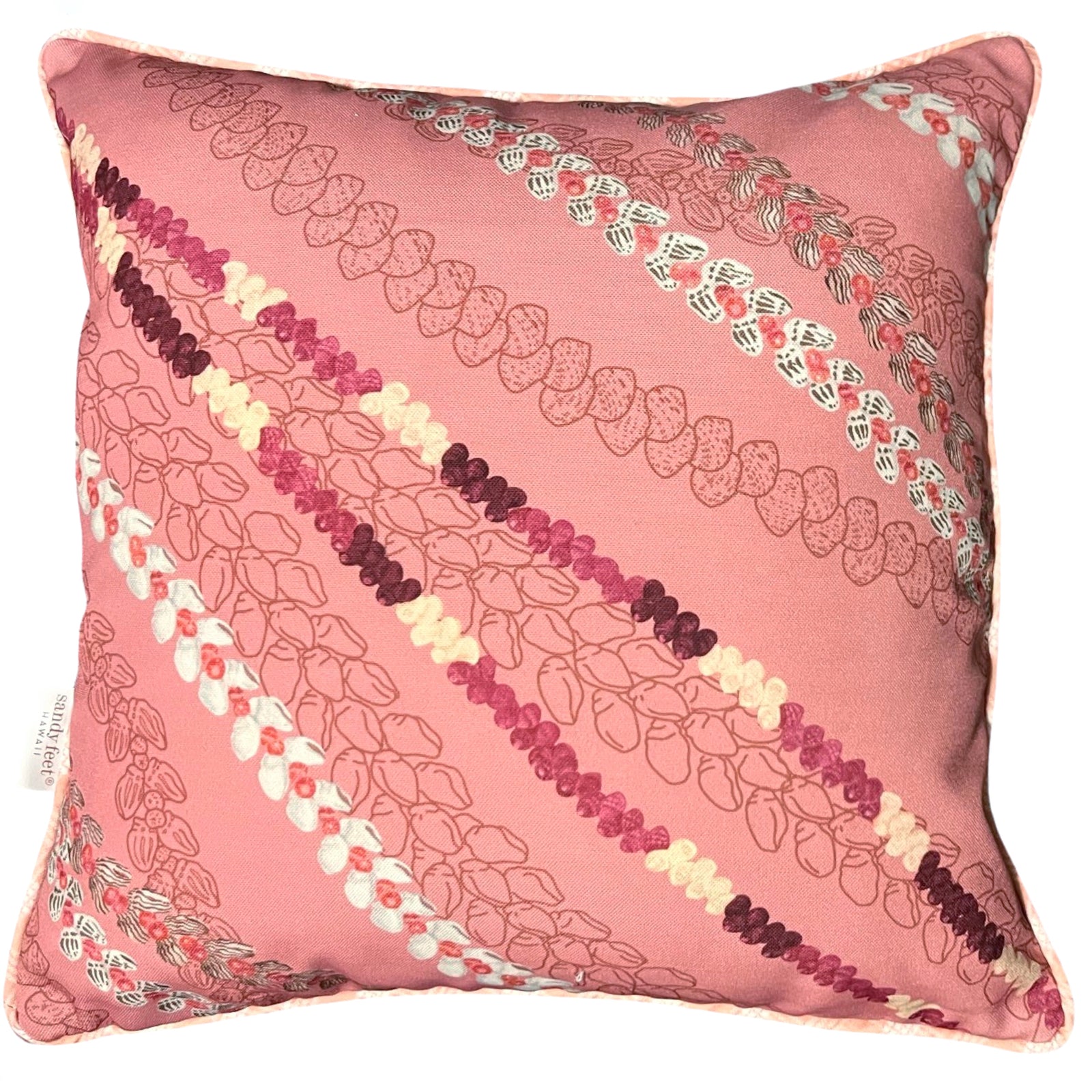 Lei Pūpū Pink Pillow Cover