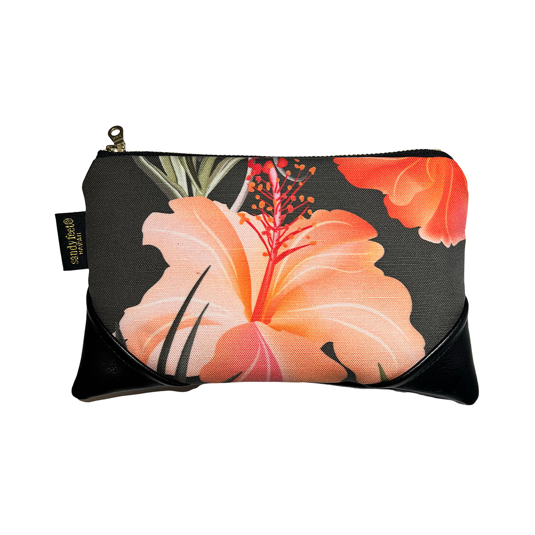 Mini Hibiscus Zipper Clutch