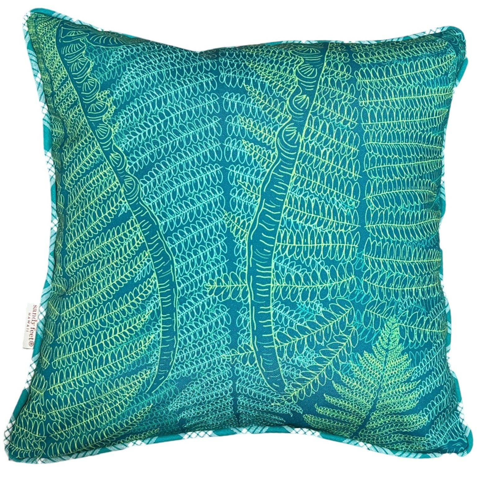 Hāpu‘u Teal Pillow Cover