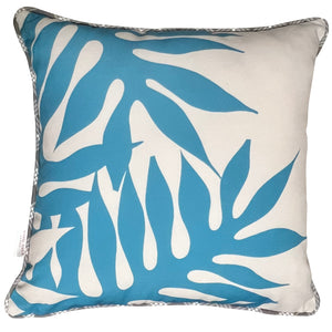 Abstract Laua‘e Blue Pillow Cover
