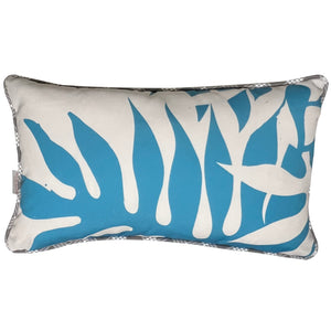 Abstract Laua‘e Blue Pillow Cover