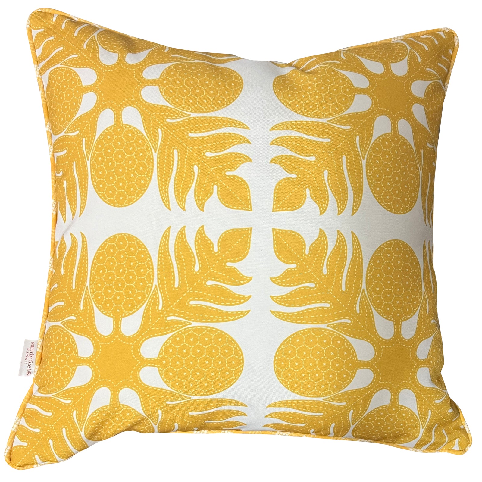 'Ulu Kuiki Mustard Pillow Cover
