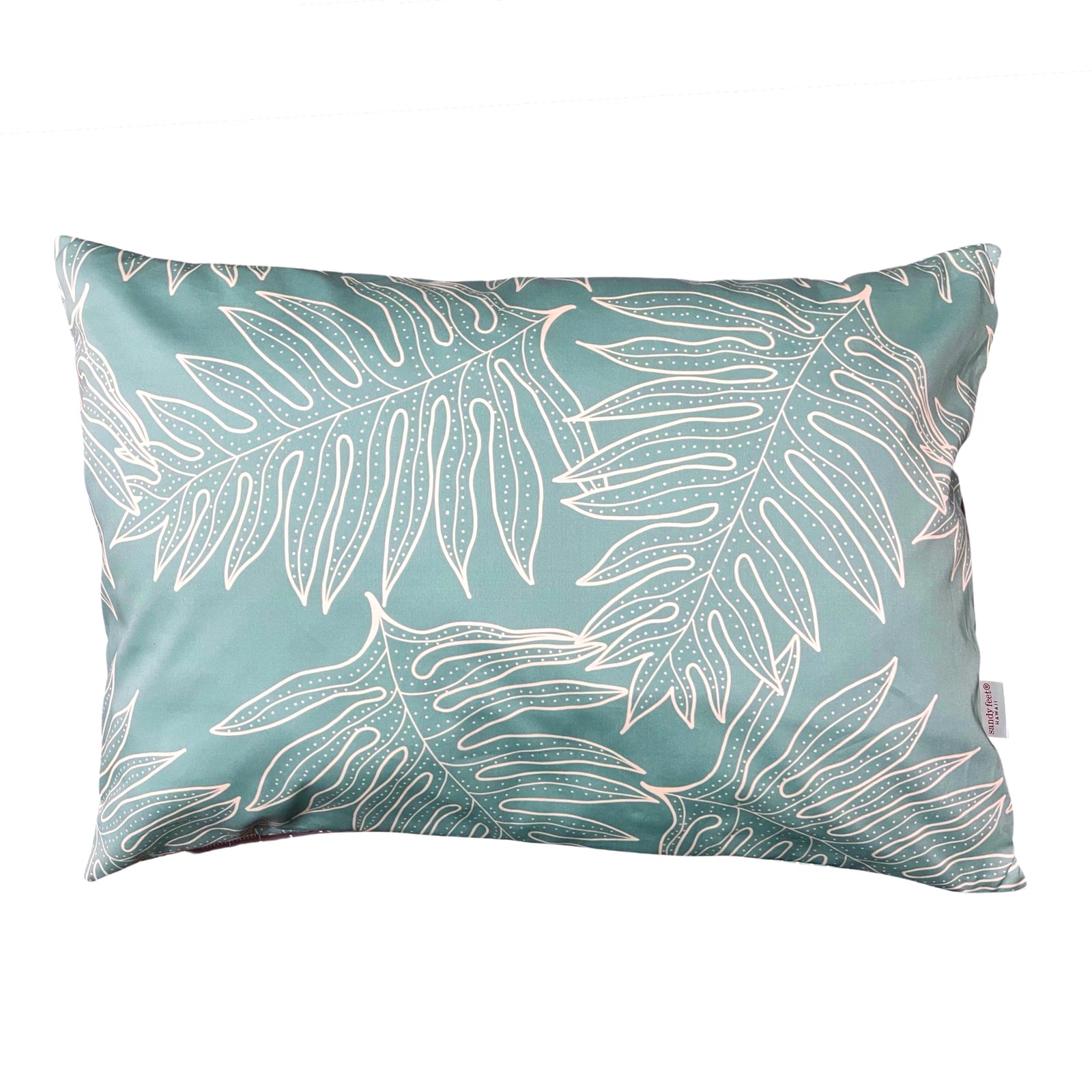 Teal Laua‘e Standard Pillow Case