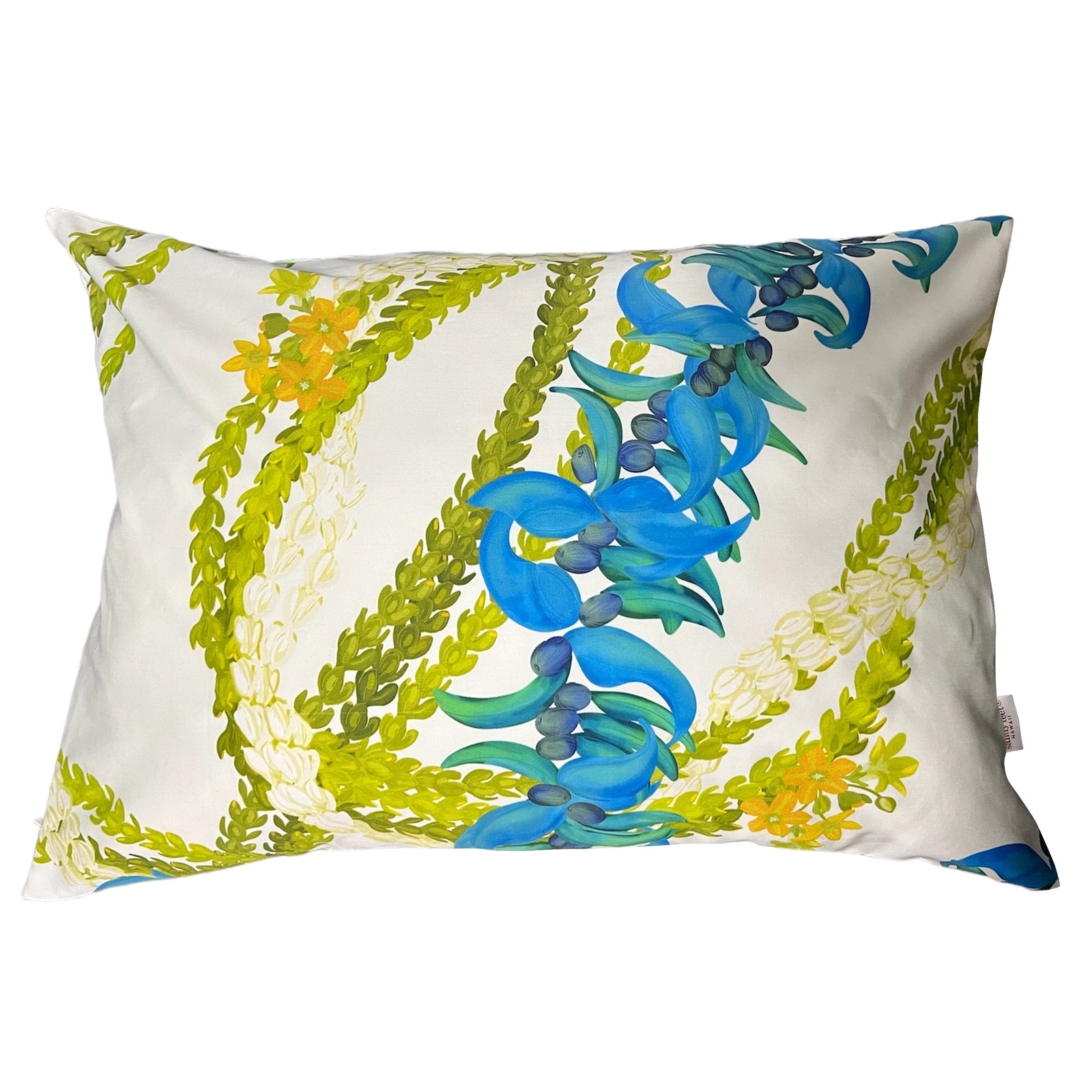 Lei Jade, Pakalana and Pīkake Standard Pillow Case