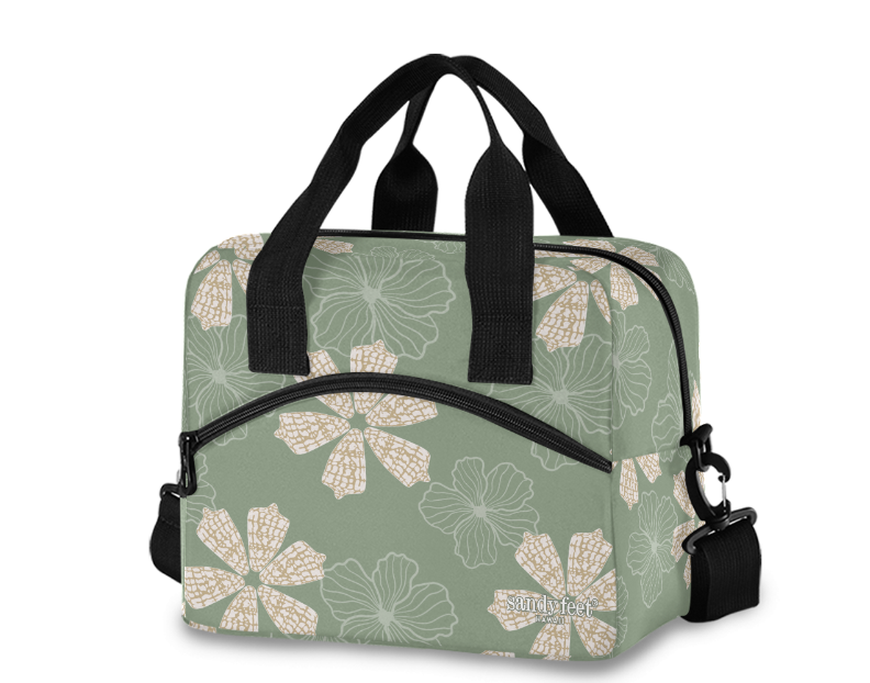 Hau & Cone Shell Seafoam Insulated Lunch Tote