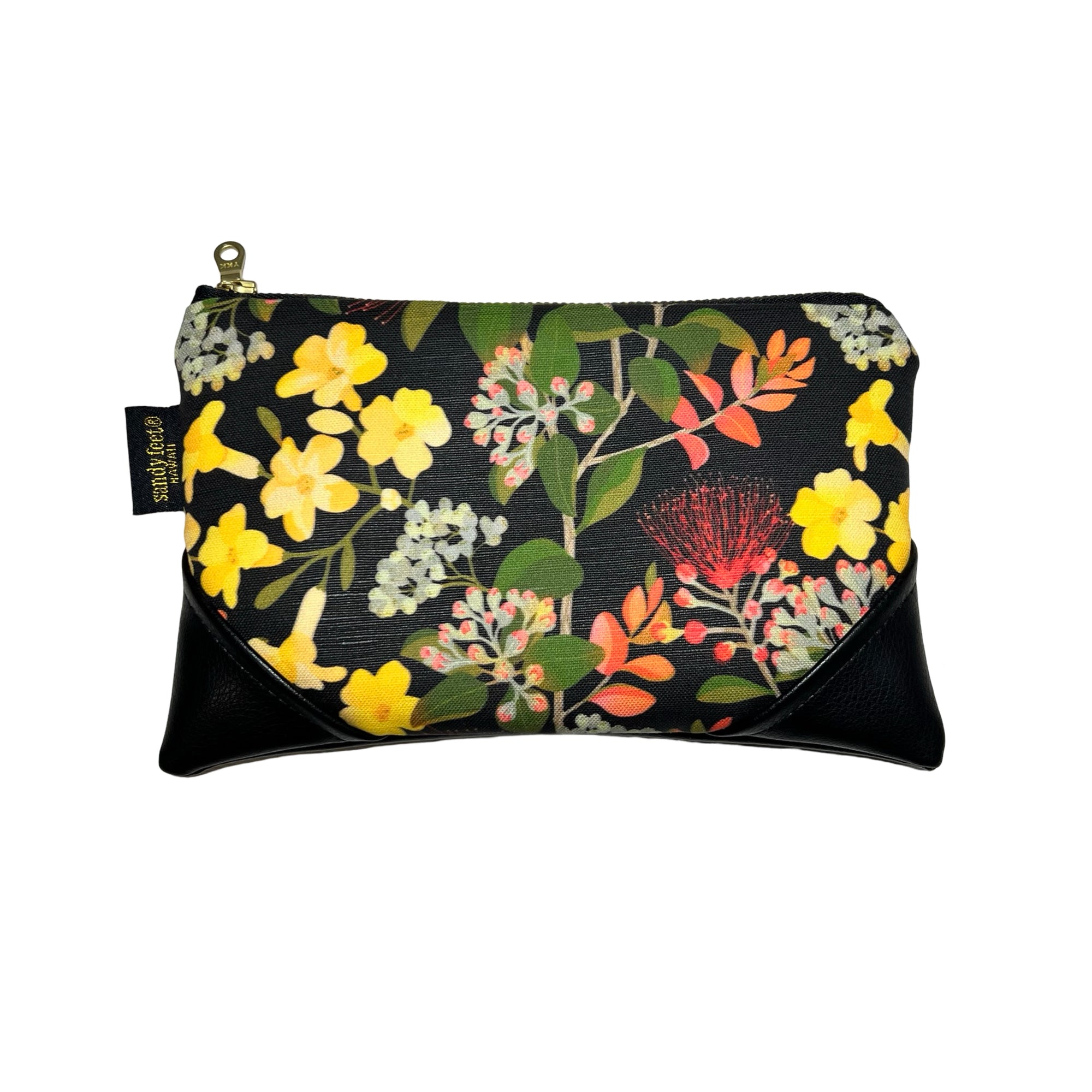 Mini Pua Kenikeni & Lehua Zipper Clutch