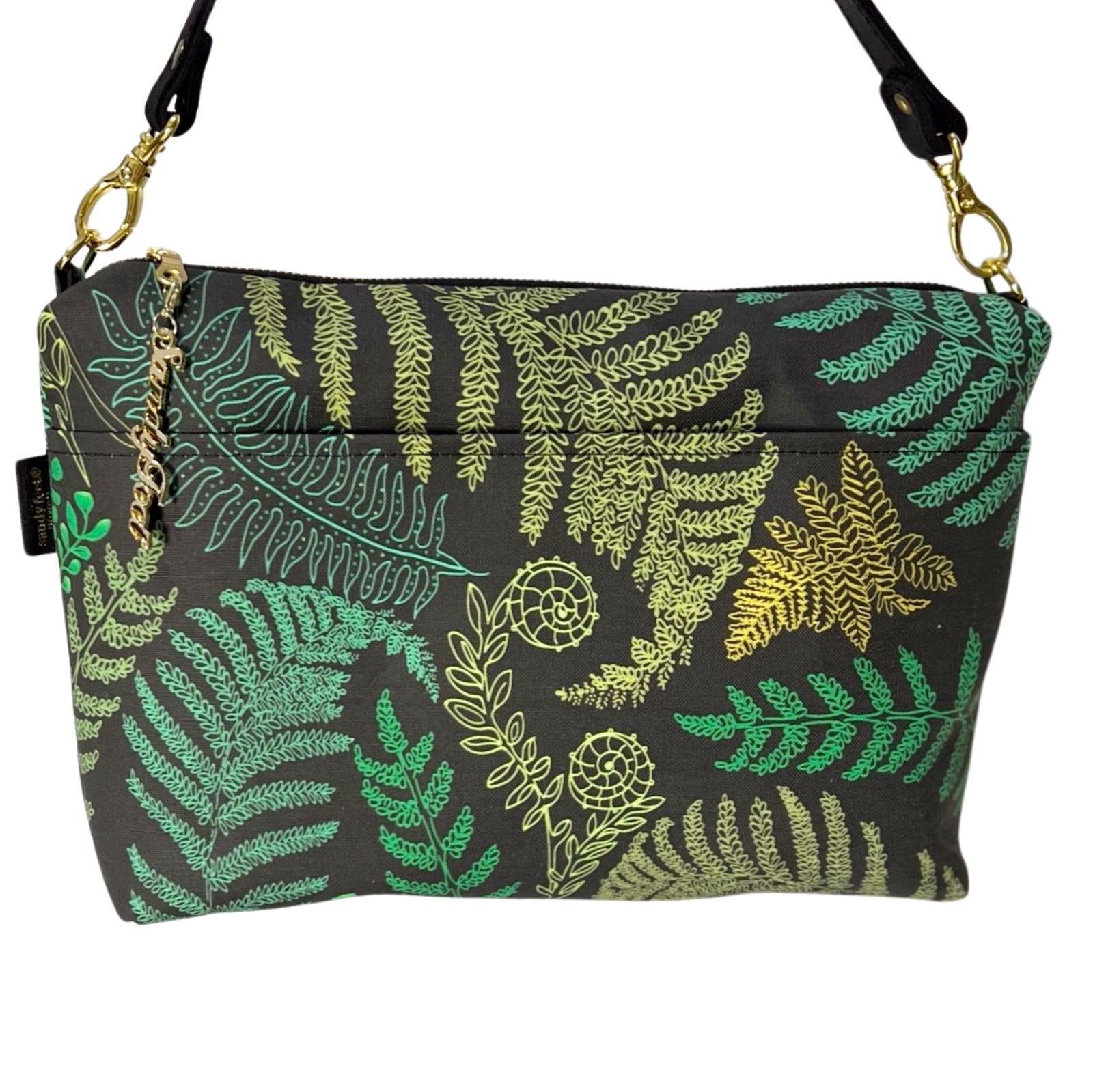 Green Hāpu'u Hawaiian Fern Large Crossbody