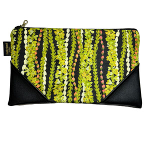 Large Lei Pakalana, Pīkake, Rose Zipper Clutch