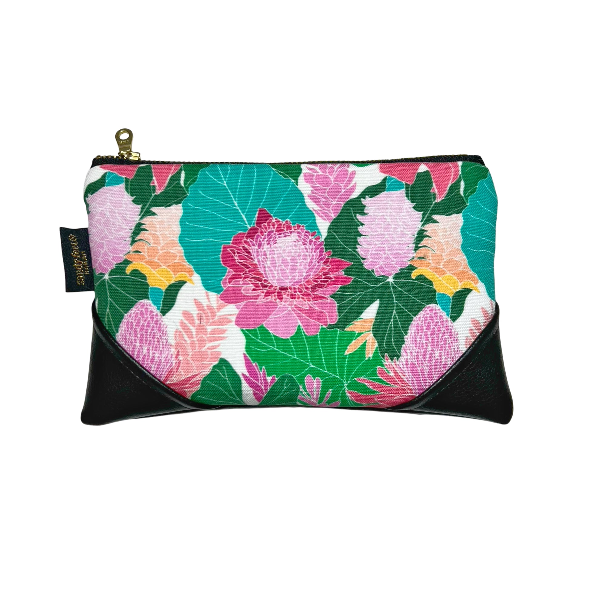 Mini Spring Protea Zipper Clutch