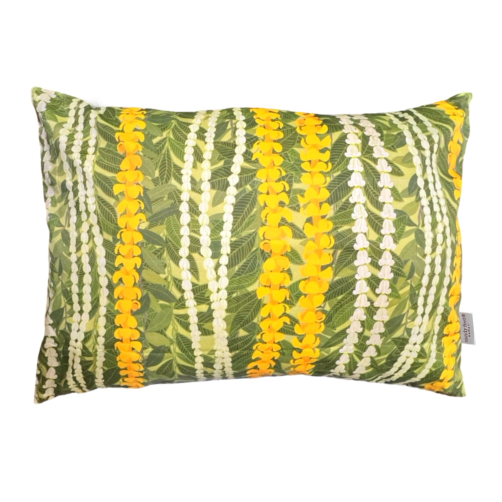 Lei Maile, Pīkake, Pua Kenikeni, Pua Kalaunu Vertical Standard Pillow Case
