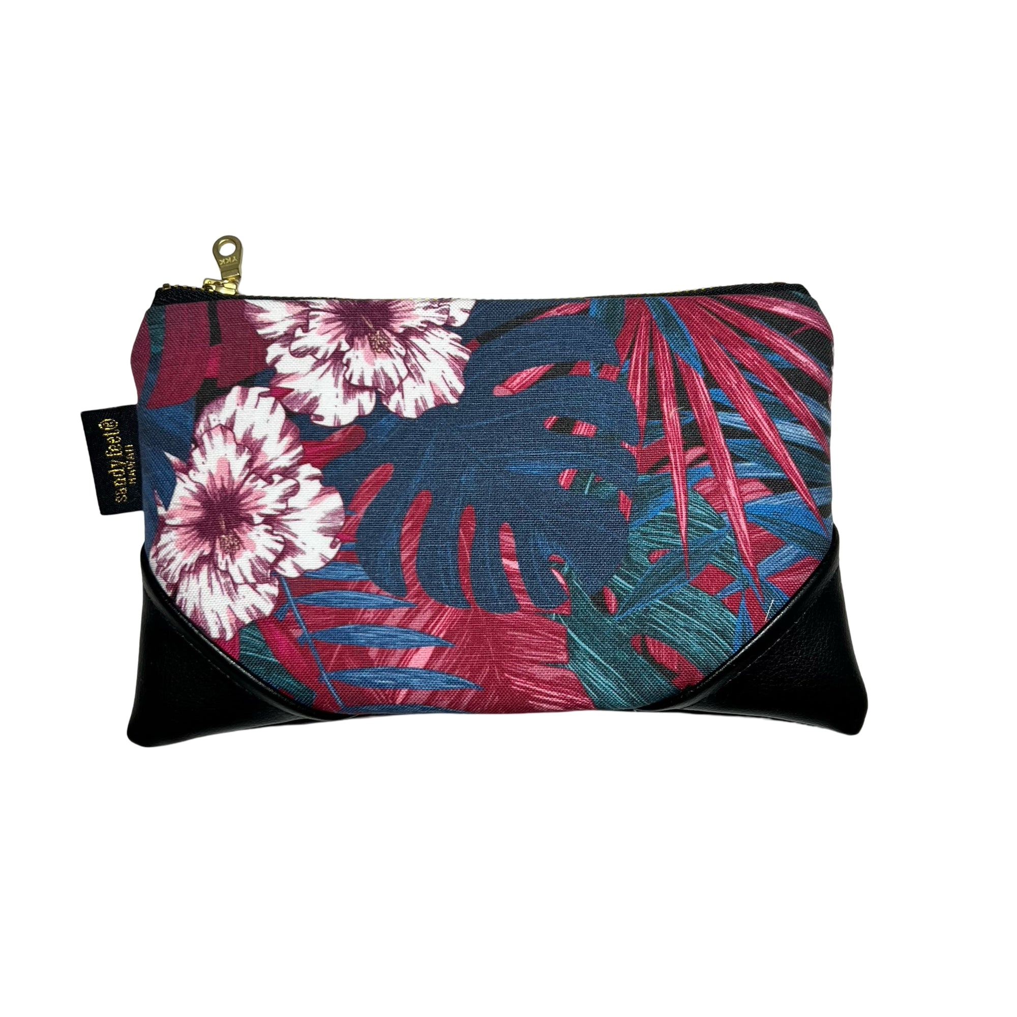 Mini Jungle Palm Zipper Clutch