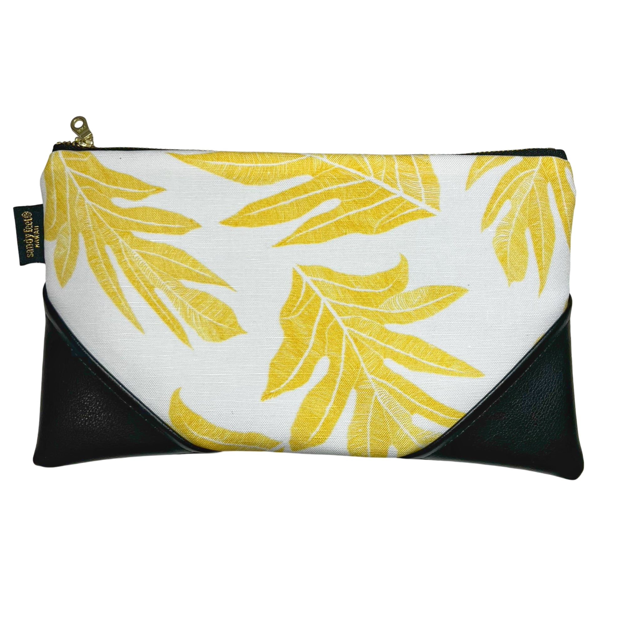 Large ‘Ulu White Zipper Clutch