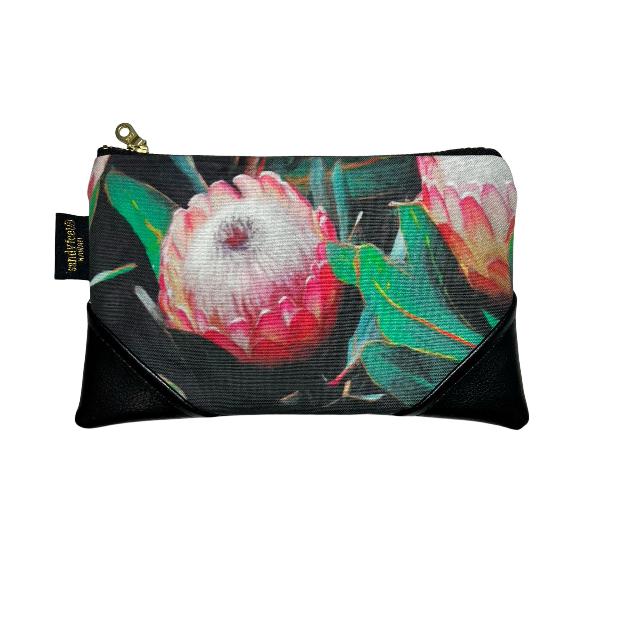 Mini Protea Zipper Clutch