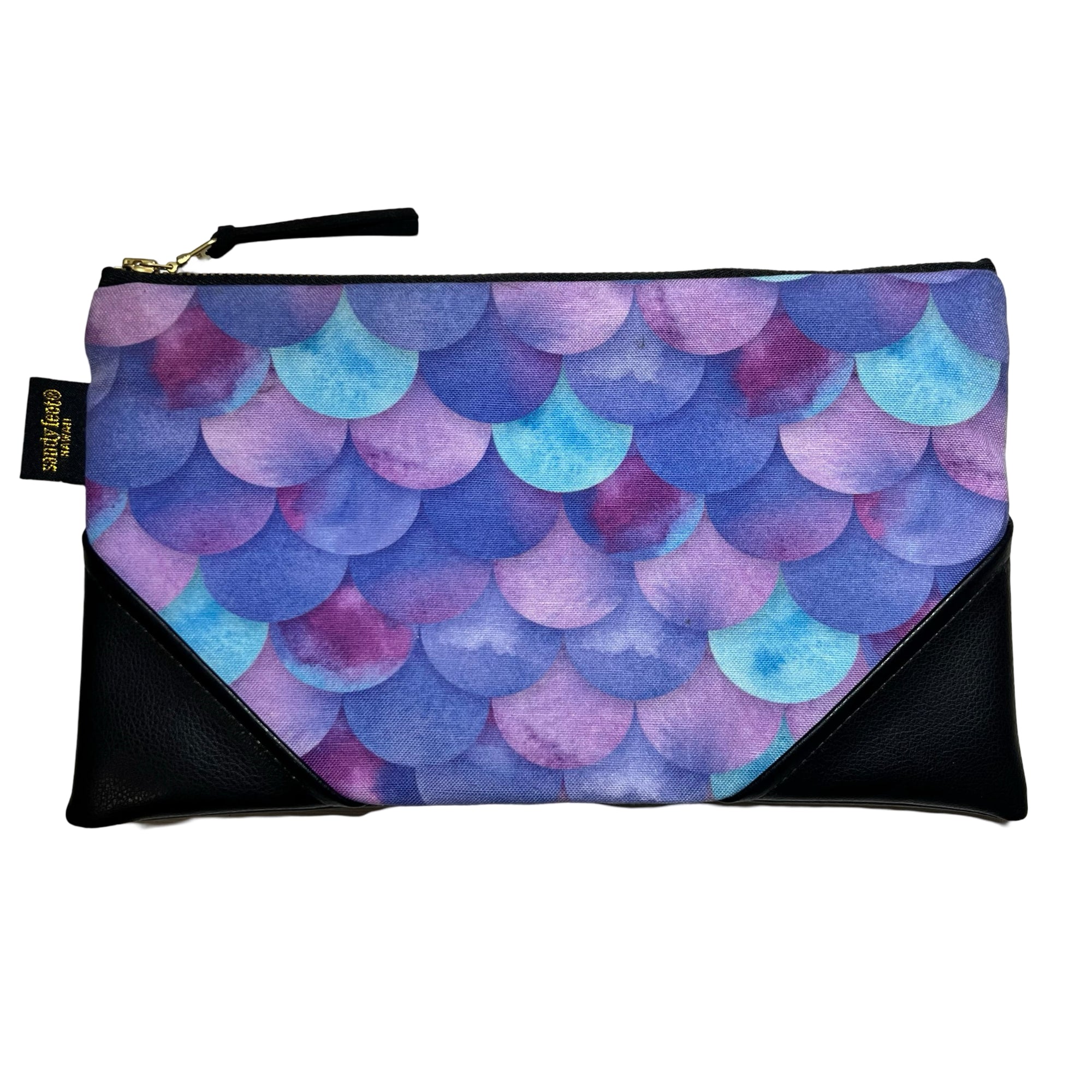 Large Mermaid Scales Zipper Clutch