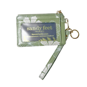 Hau & Cone Shell Green Slim RFID Blocking Credit Card Holder Wristlet