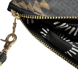 Large Kapa Waves Zipper Clutch