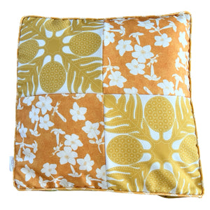 Patchwork Pouf Ottoman Cover Yellow3