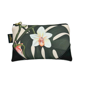 Mini Orchid & Monstera Zipper Clutch