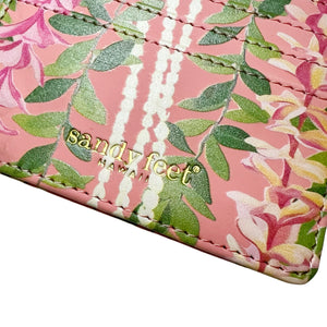Pink Lei Slim RFID Blocking Credit Card Holder Wristlet