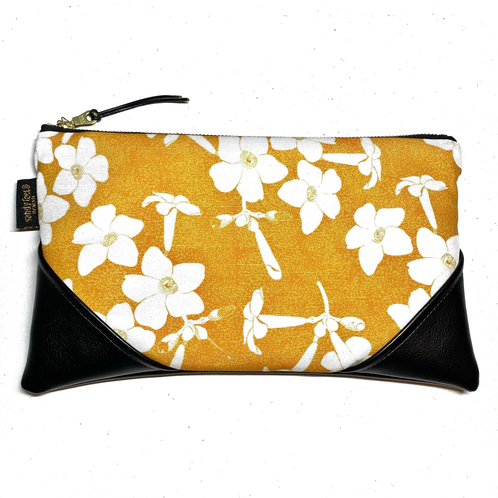 Large Pua Kenikeni Zipper Clutch