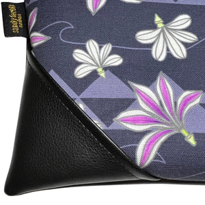 Large Naupaka Zipper Clutch