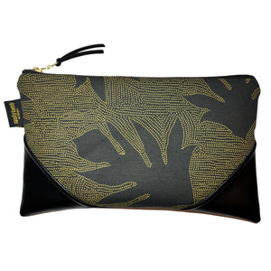 Large 'Ulu & Dots Zipper Clutch