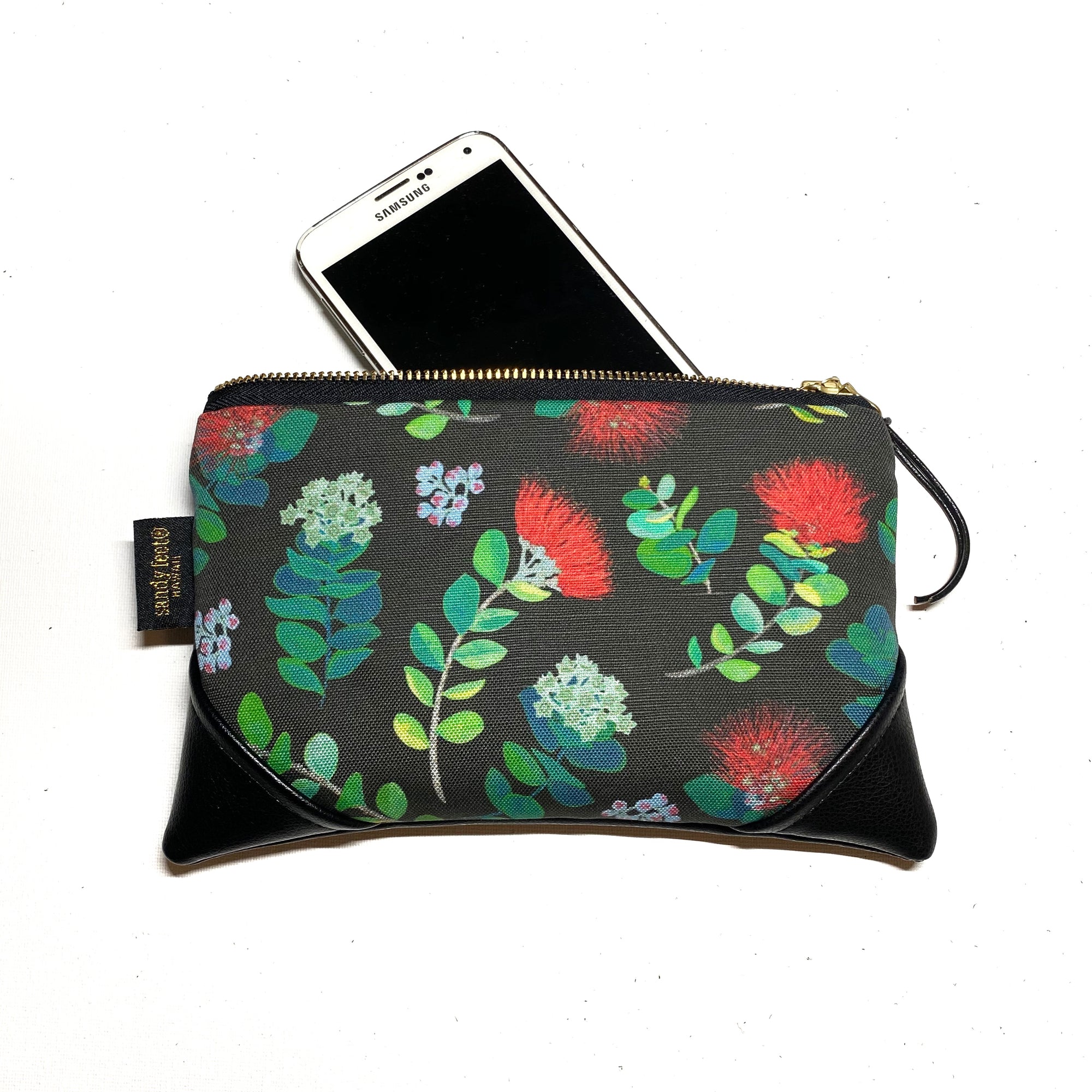 Mini 'Ohi'a Lehua Zipper Clutch