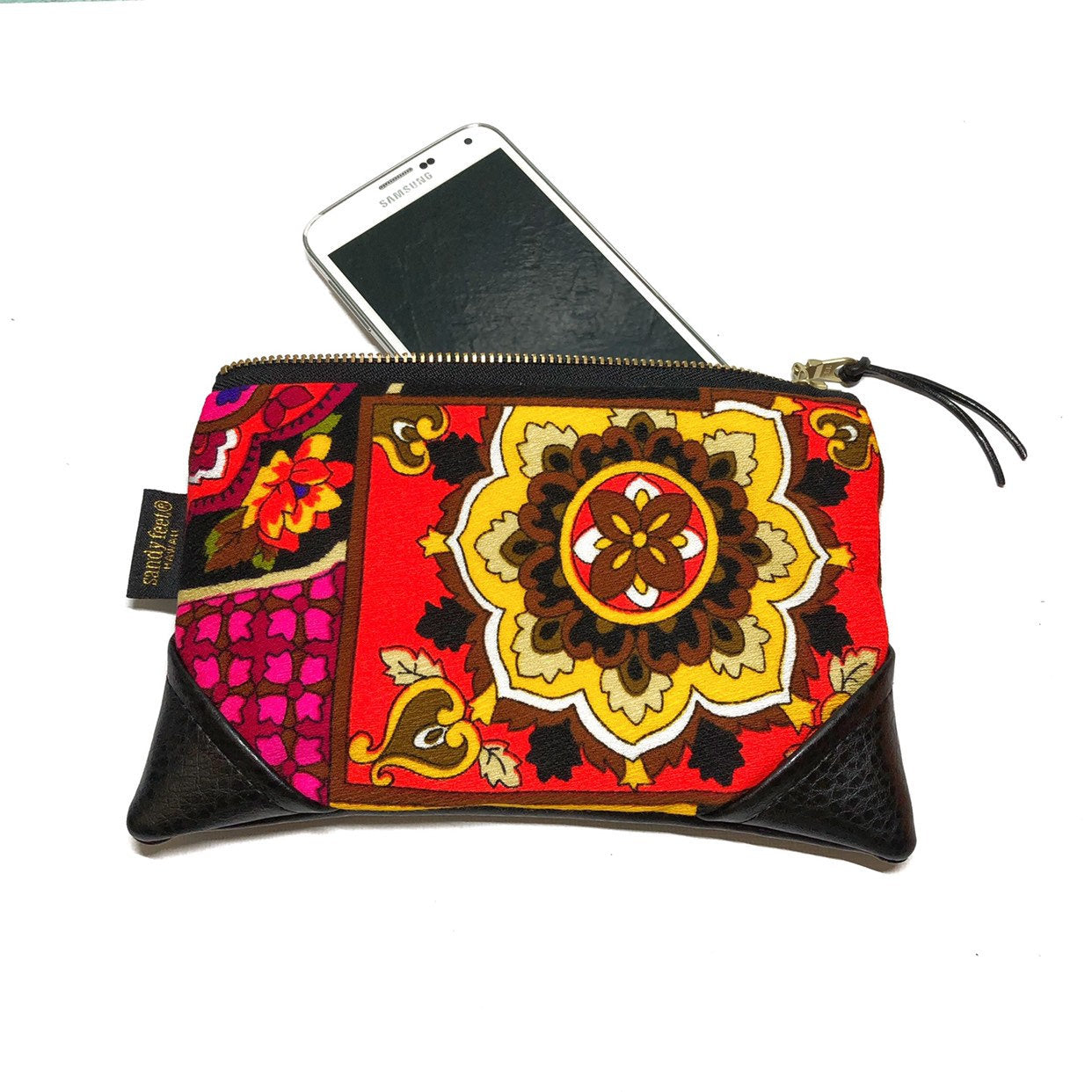 Mini Vintage Floral Zipper Clutch