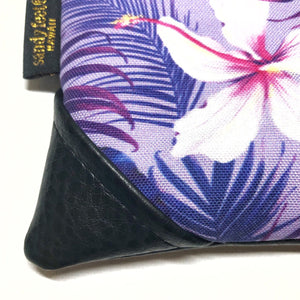 Mini Hibiscus & Kalo Zipper Clutch