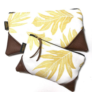 Mini Marigold 'Ulu (Breadfruit) Zipper Clutch