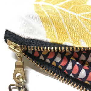 Mini Marigold 'Ulu (Breadfruit) x Black Zipper Clutch