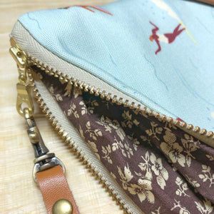 Large Lady Slider Zipper Clutch