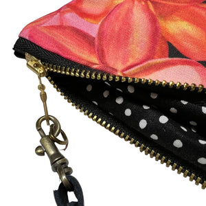 Mini Pink Pua Melia Zipper Clutch