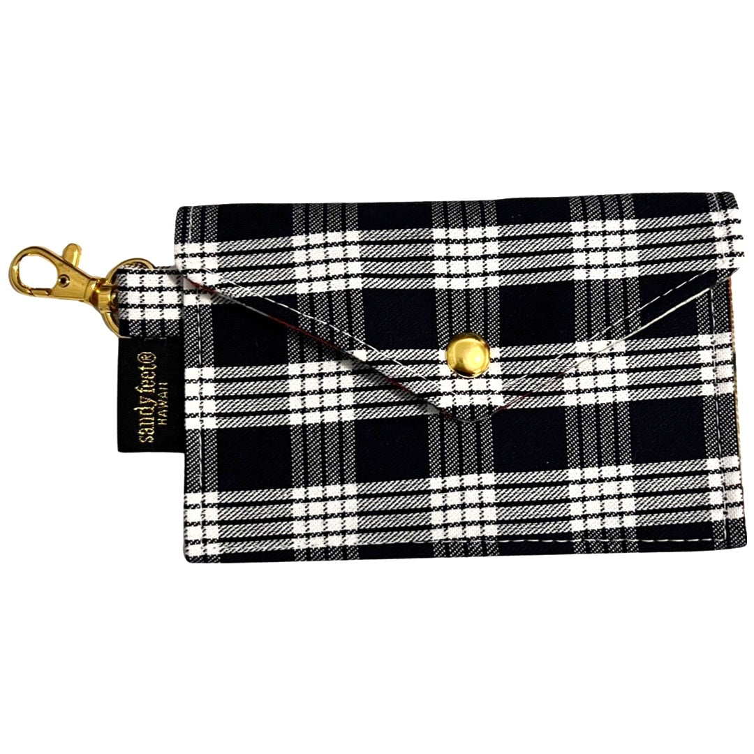 Black Palaka Envelope Card Wallet