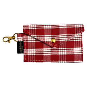 Red Palaka Envelope Card Wallet