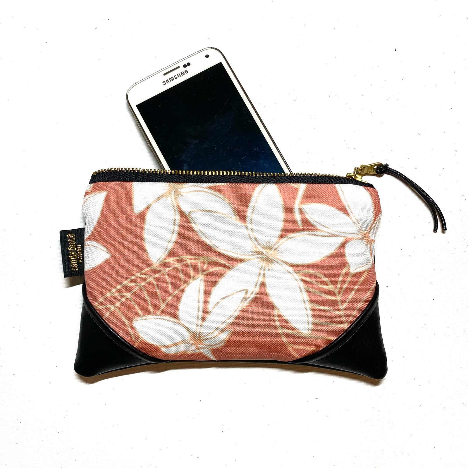 Mini Mauve Pua Melia Zipper Clutch